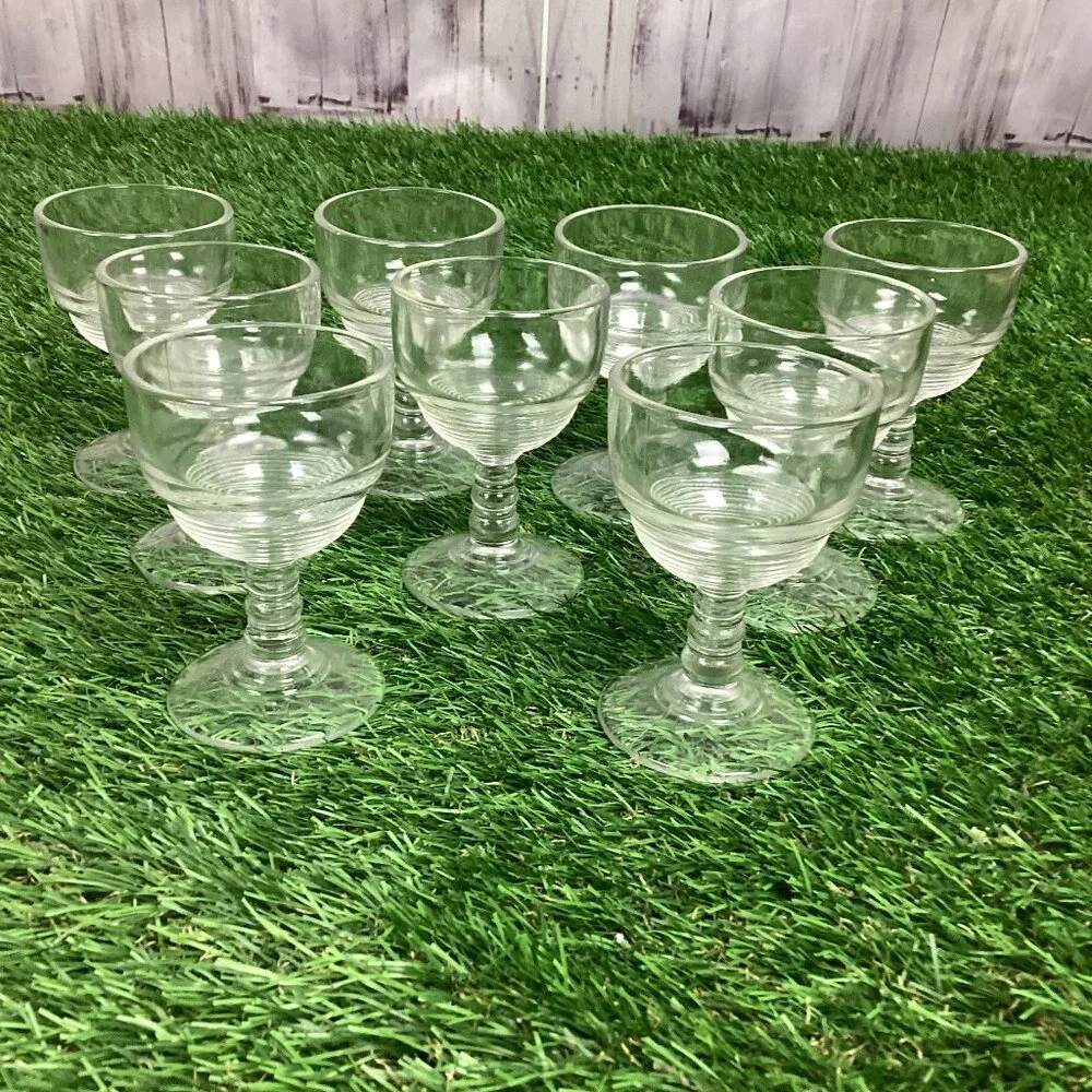 Vintage Anchor Hocking Manhattan Sherry Wine Glasses 3.5